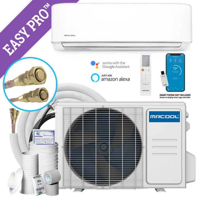 MRCOOL DIY Easy Pro® 12K BTU Ductless Mini Split Heat Pump Complete System 115V/60Hz with 16 ft. Install Kit, EZPRO-12-HP-11516