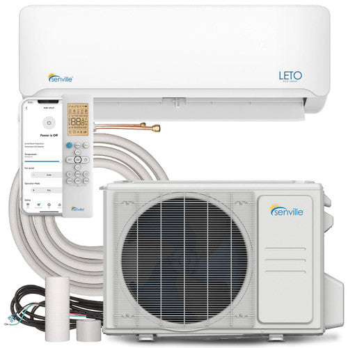 Senville LETO 24K BTU Mini Split Air Conditioner and Heat Pump Complete System 208-230V/60Hz, SENL/24CD