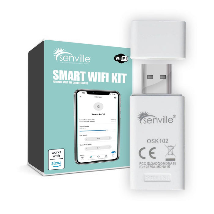 Senville Senville Smart WiFi USB Kit for Mini Split, Works with Alexa, SEN20-ACK1T